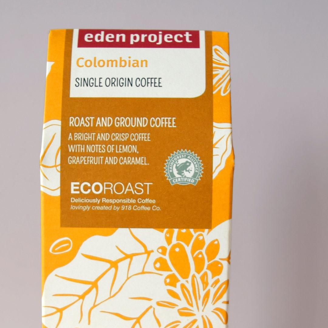 Eden Project coffee packaging