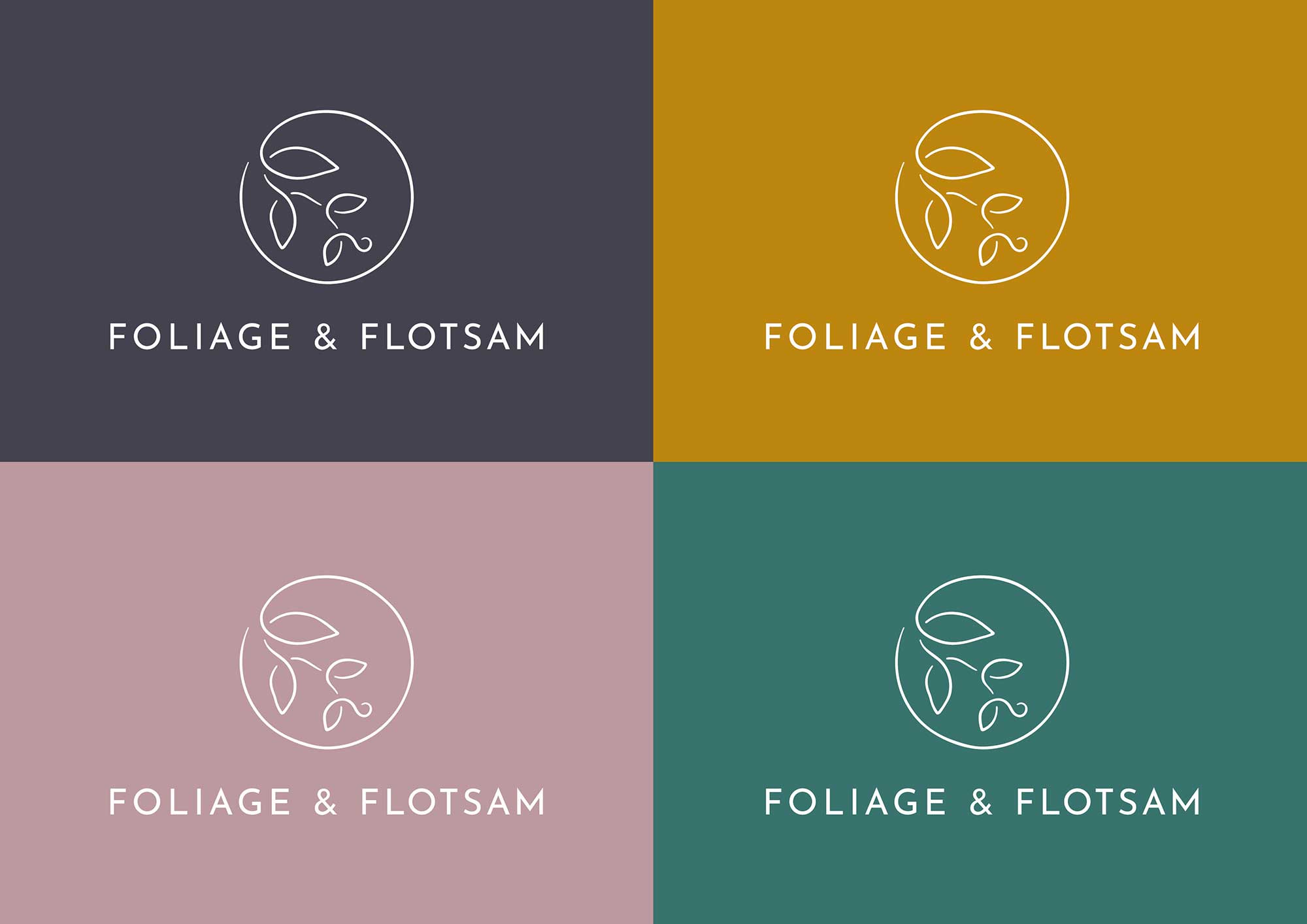 Foliage and Flotsam macrame branding