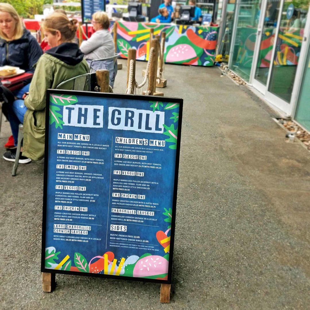 Eden Project The Grill branding