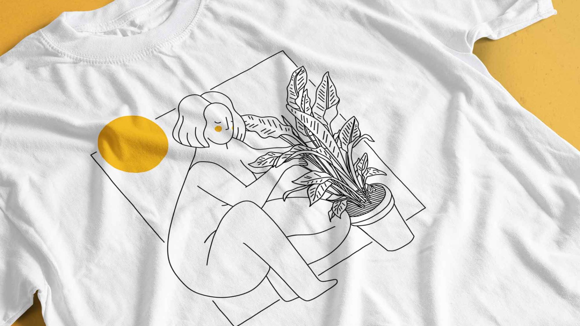 Me and my plants illustrated tshirt