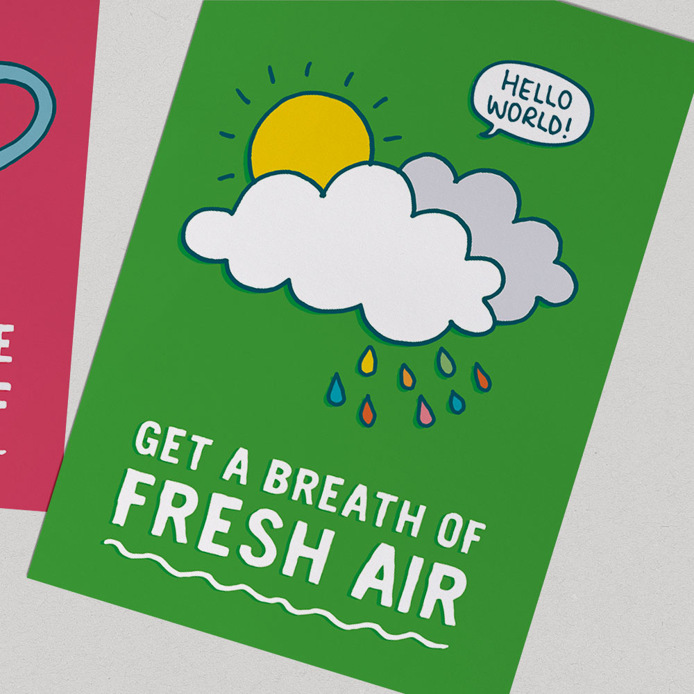 Community postcards 'Get a breath of fresh air'